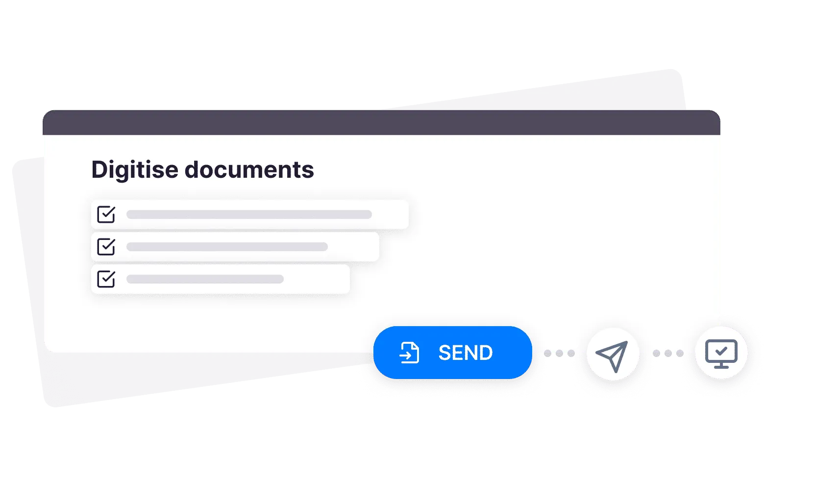 Document digitization — one-click send to QuickBooks or Xero