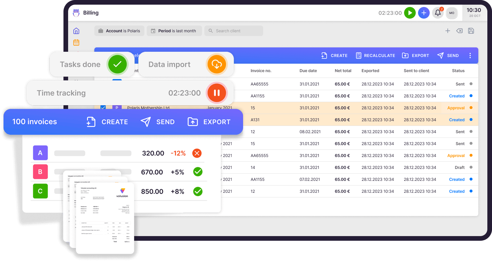 Uku volume-based billing with 360 Księgowość work volume data