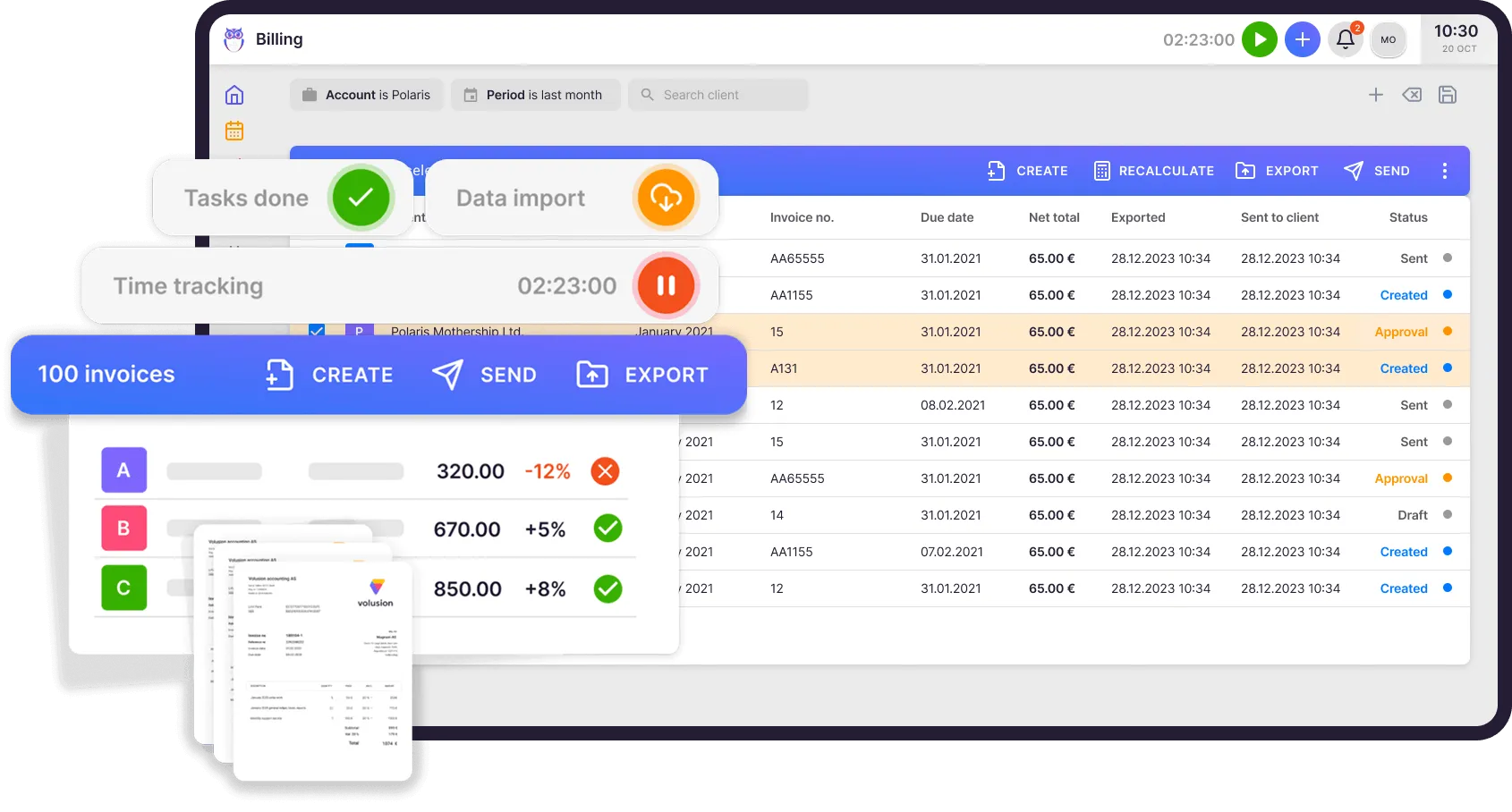Uku volume-based billing with 360 Księgowość work volume data