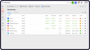 Uku's client agreement monitoring view