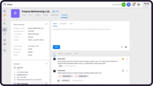 Uku's client profile view